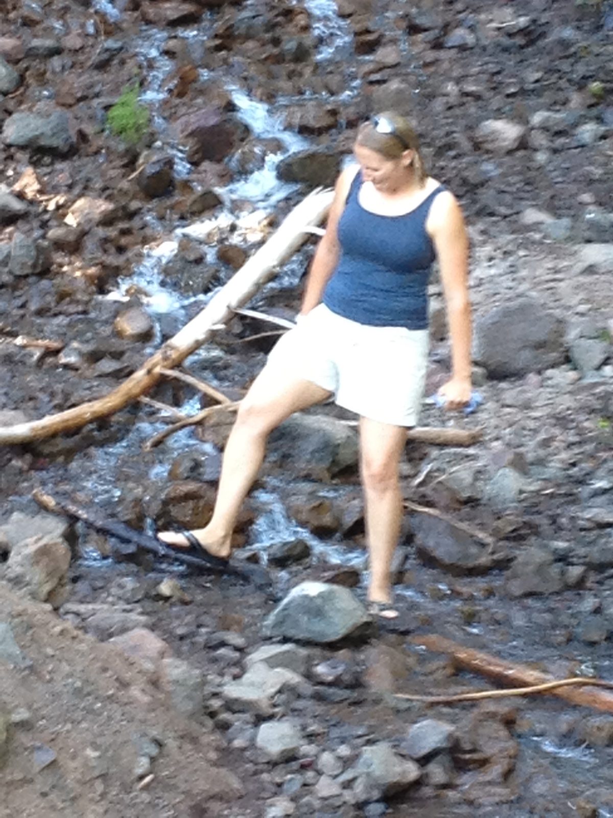 Actually, some of us washed our feet off.